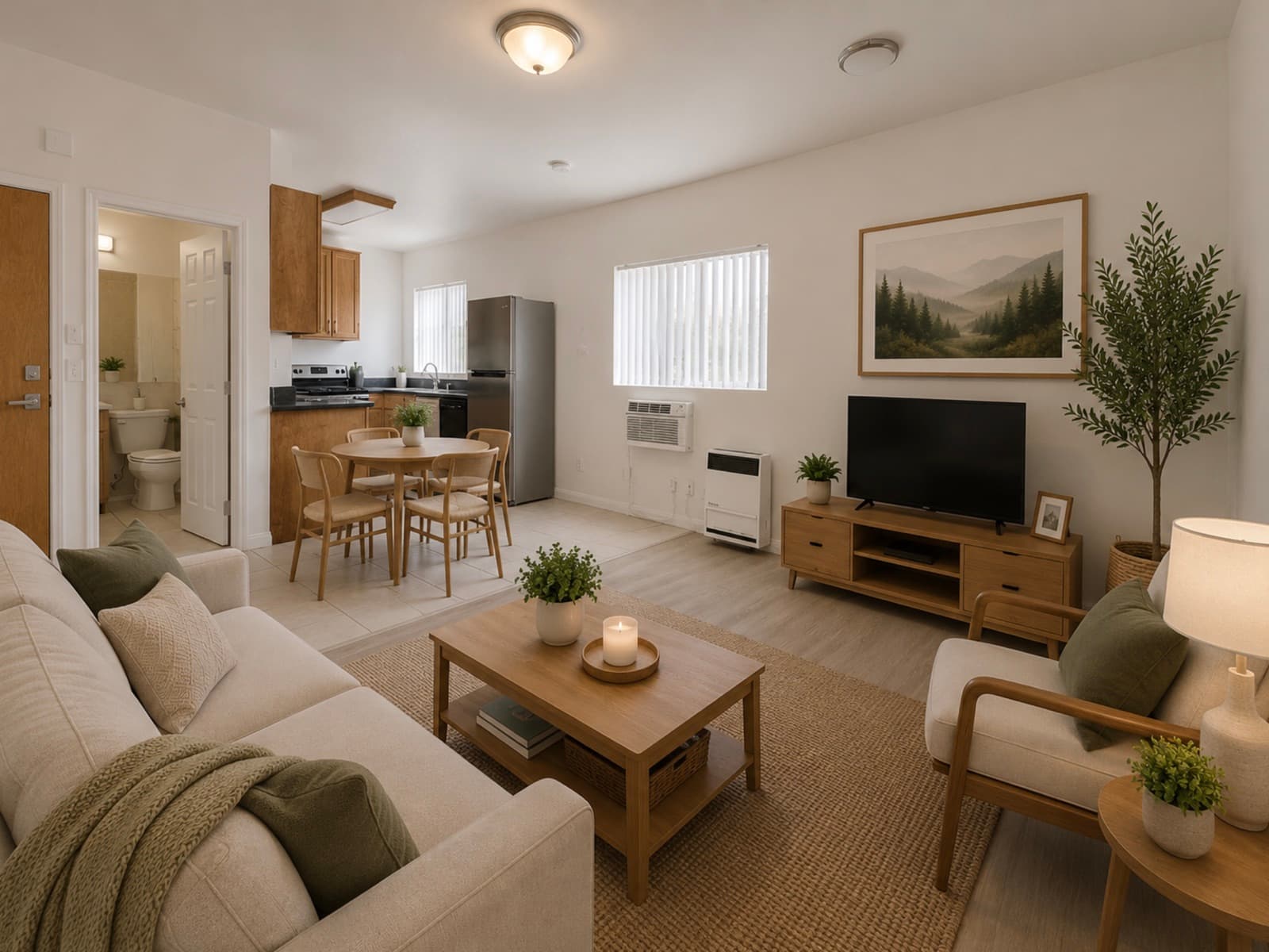 Unit 105 living room